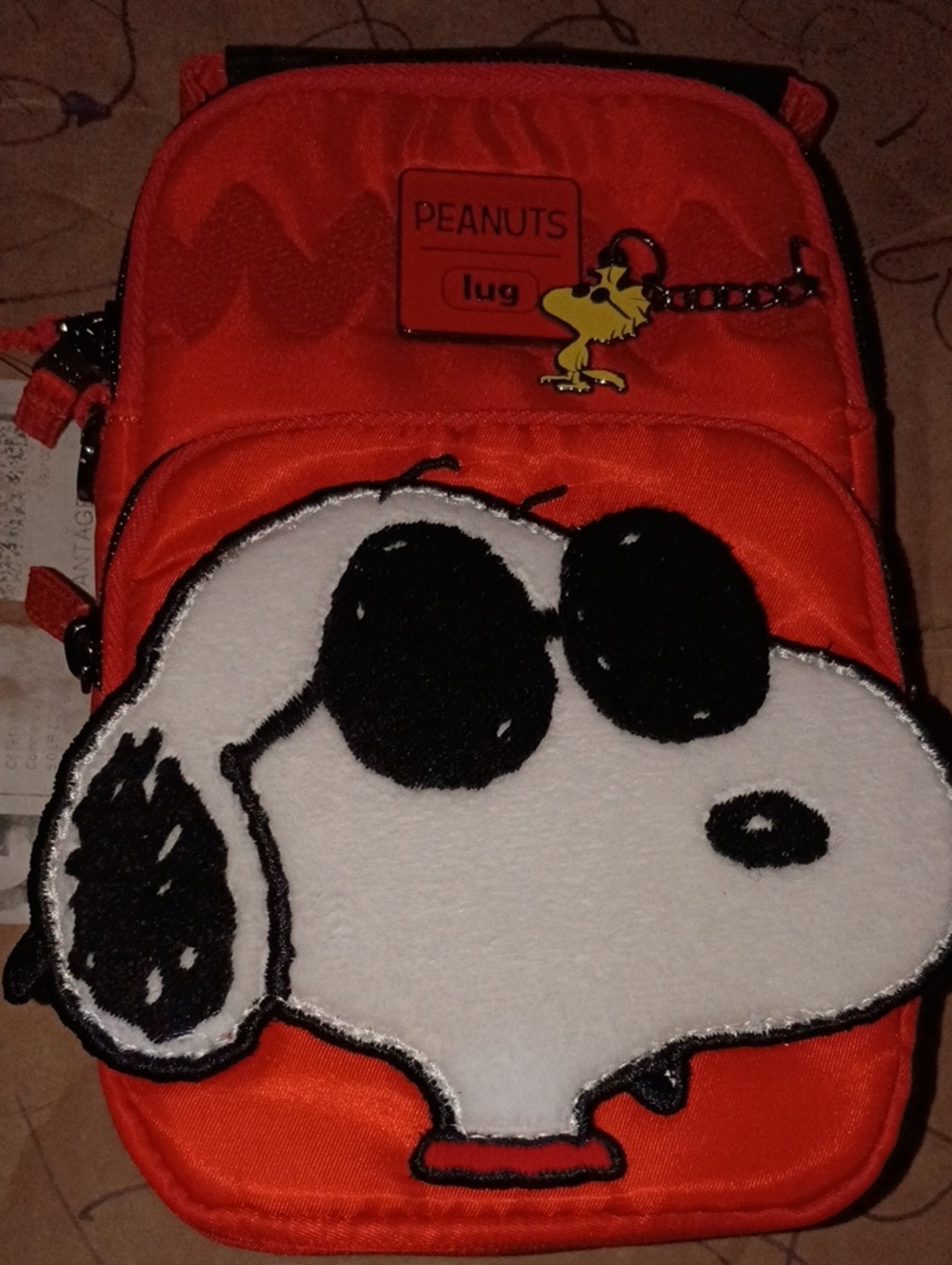 lug Snoopy Red Crossbody with Woodstock Charm